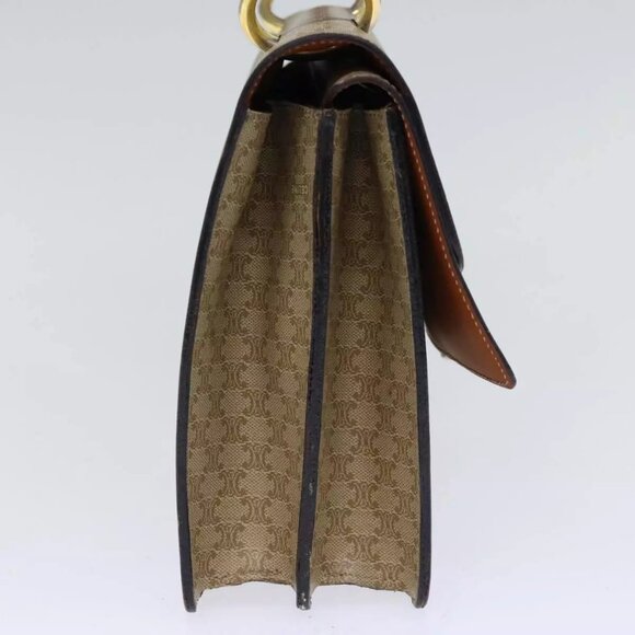 CELINE Macadam Canvas Hand Bag Beige Auth - Picture 13 of 16